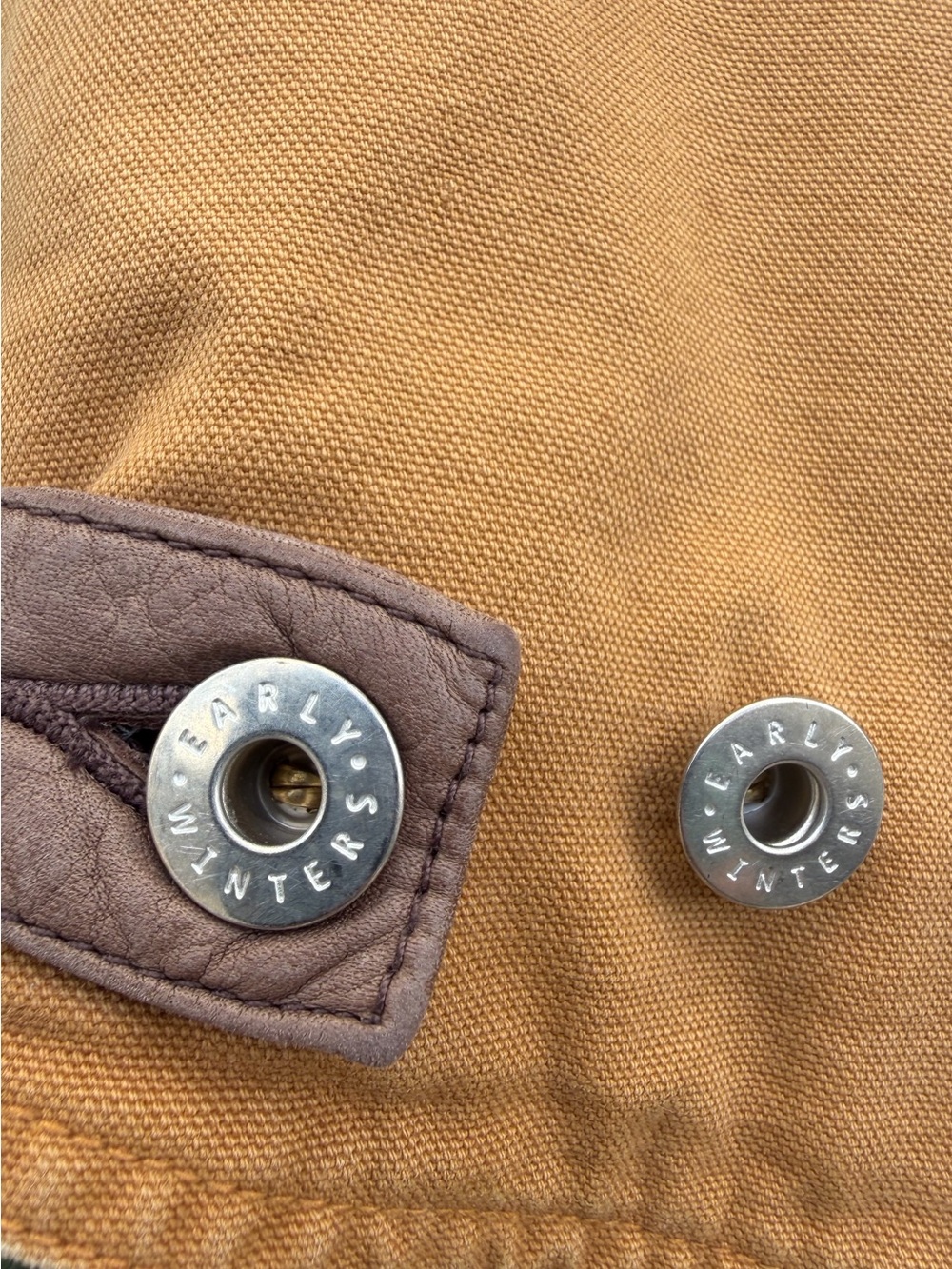 Y2K Vintage Early Winters Sherpa Lined Organic Cotton Canvas Vest size XS - Picture 15 of 15